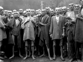 Déportés libérés par les soldats russes